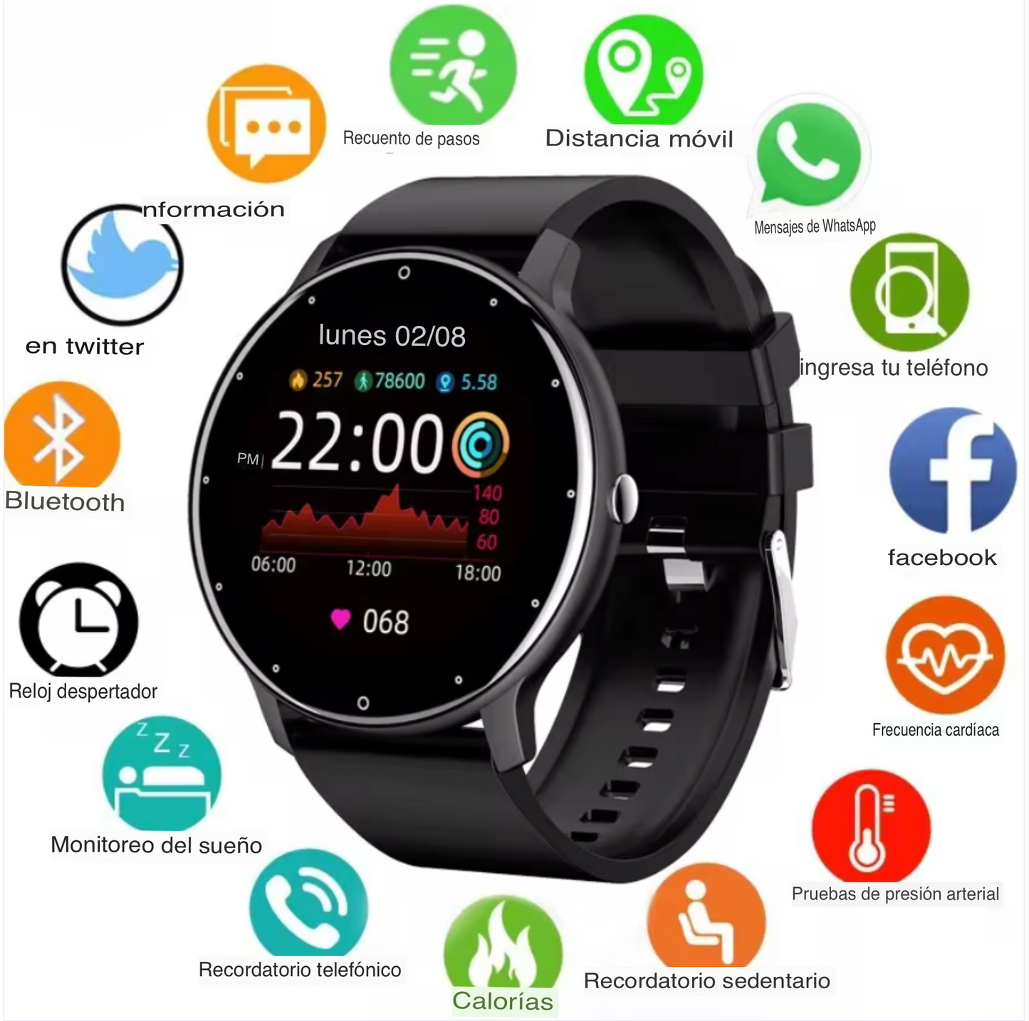 Smart watch Deportivo - SmartFit Pro