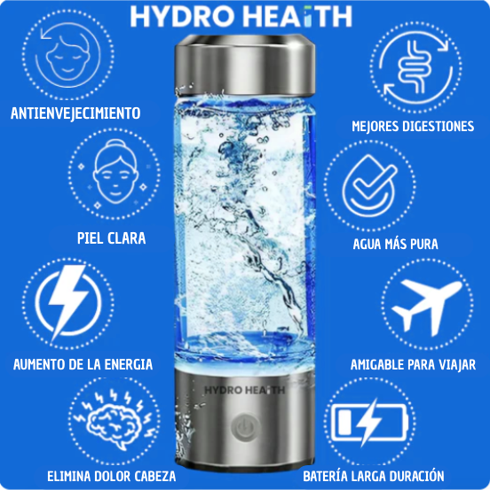 Botella de Agua Hidrogenada: Salud Excelente (HYDRO HEALTH)