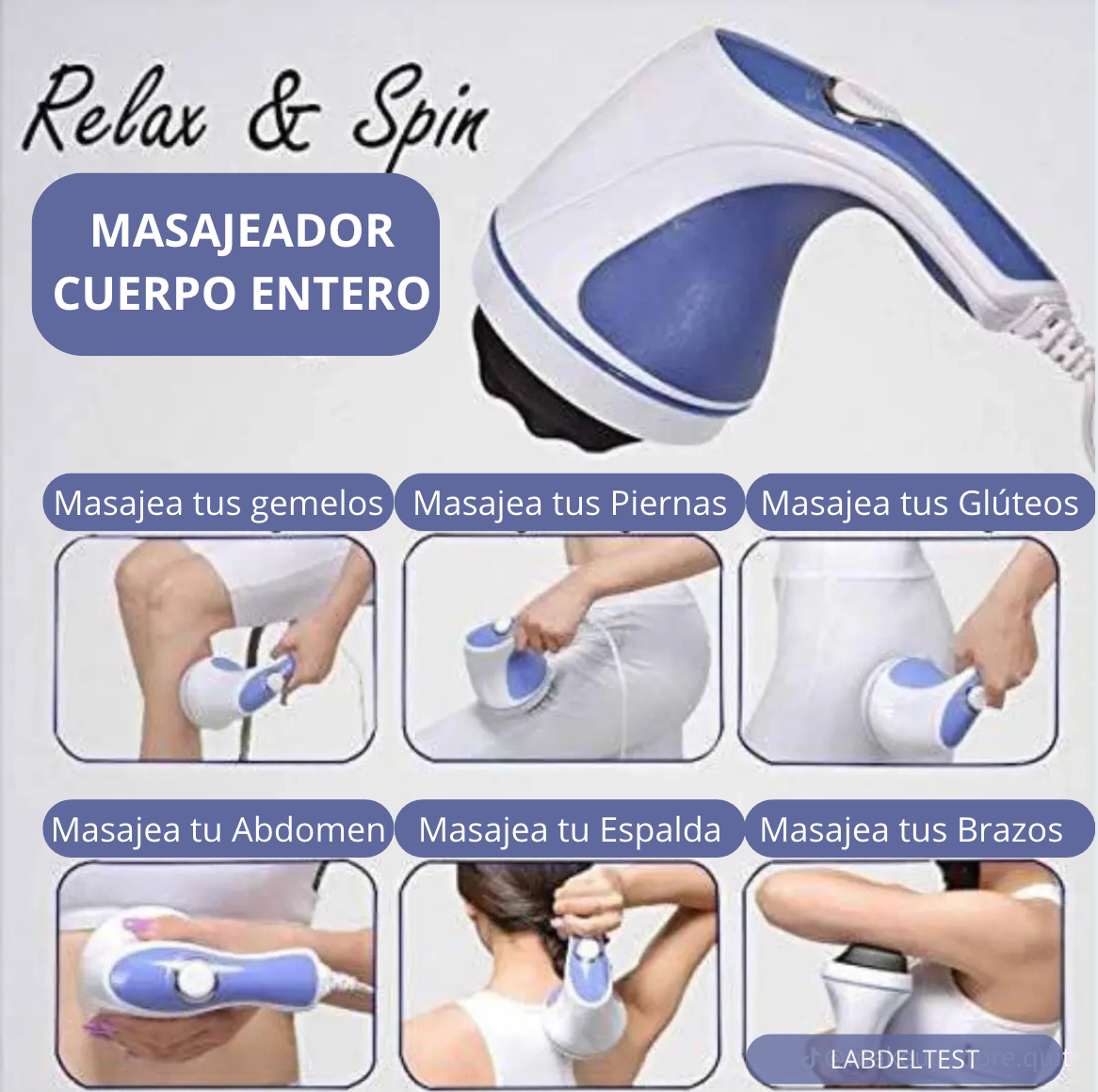 Masajeador 4 en 1 anti celulítico