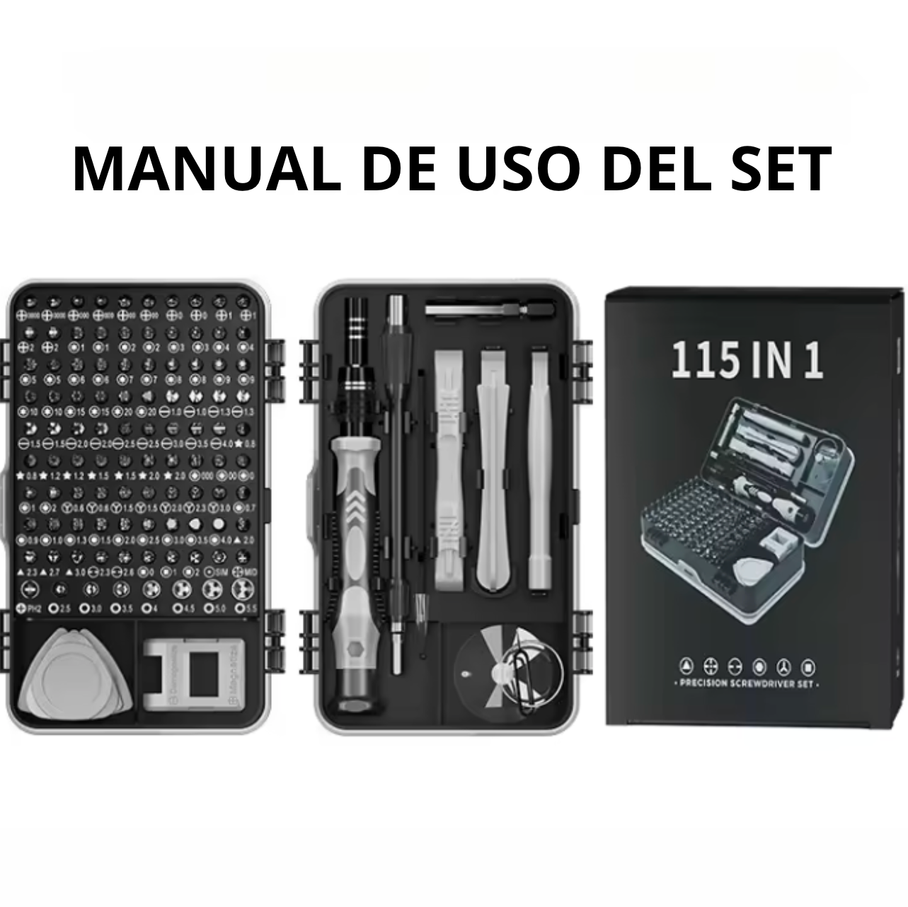 PROFIX - Kit Destornillador de Precisión 115 en 1