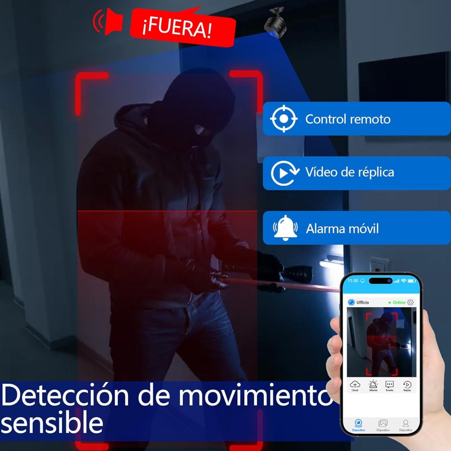 Mini Cámara 1080p HD