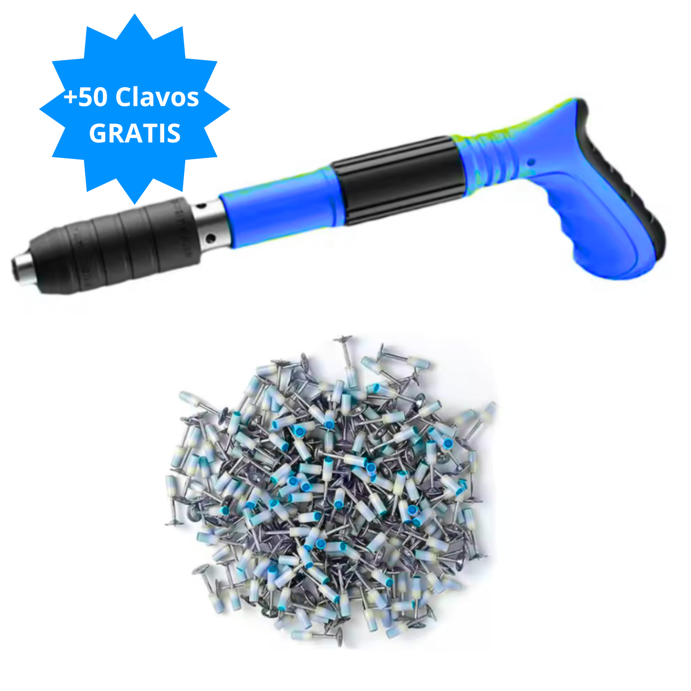 Pistola de Clavos (maletín y clavos INCLUIDOS)