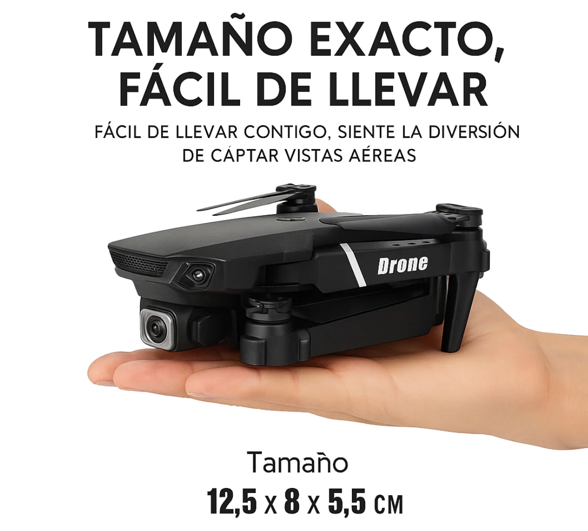 AIRVISION - Dron con Doble Cámara 4k + Maletín GRATIS