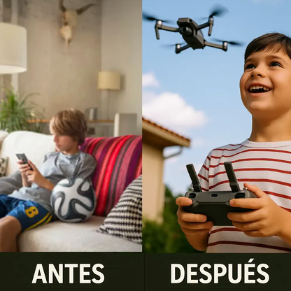 AIRVISION - Dron con Doble Cámara 4k + Maletín GRATIS