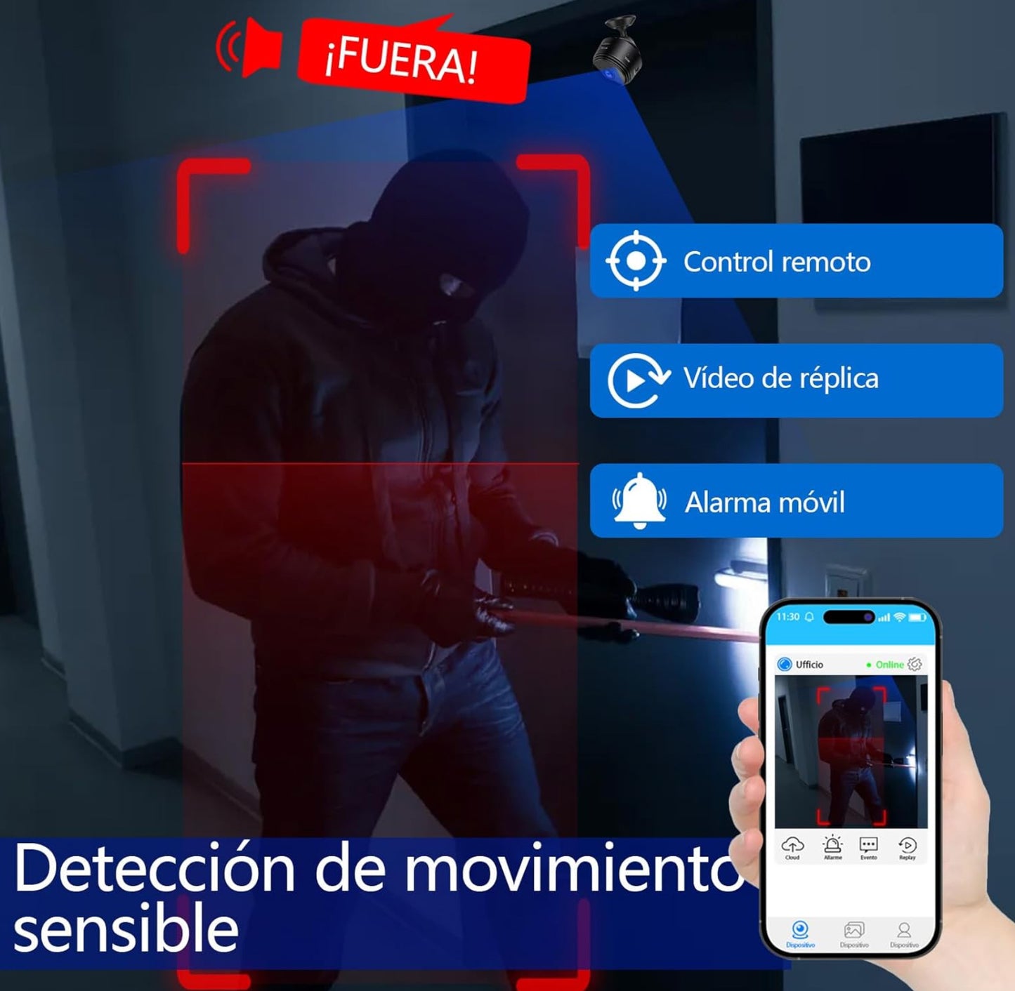 Mini Cámara 1080p HD