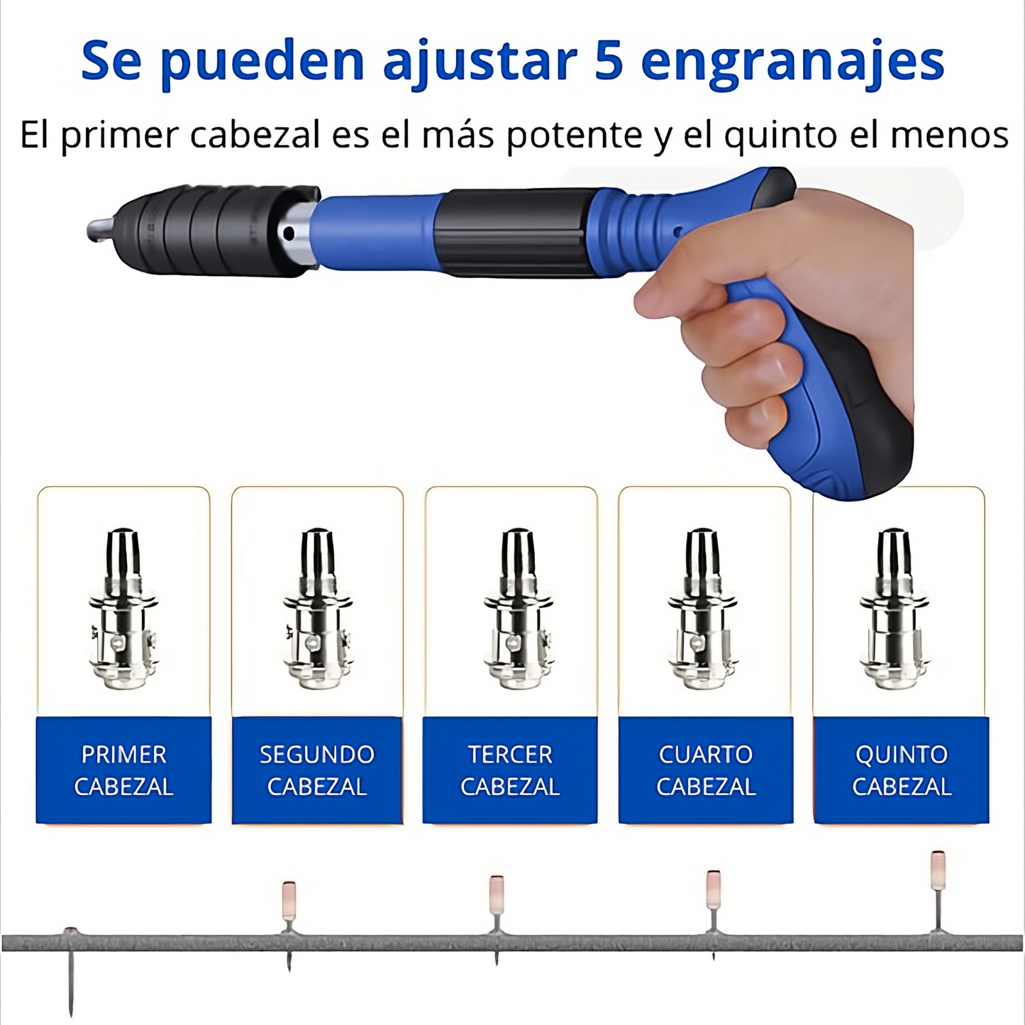 Pistola de Clavos (maletín y clavos INCLUIDOS)